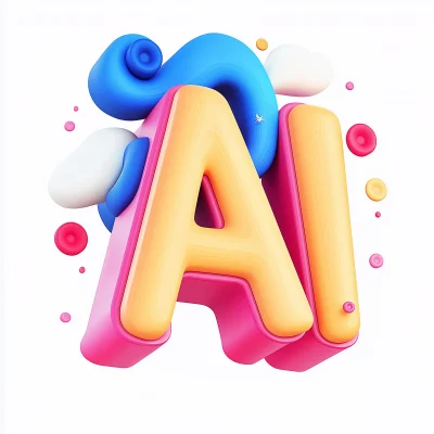 AI Cartoon Style Letters