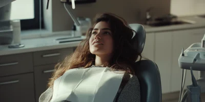 Woman in Dentist Chair