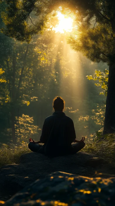 Morning Meditation in the Forest