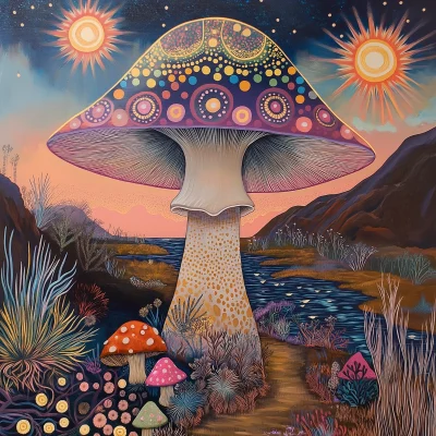 Magical Mushroom with Third Eye