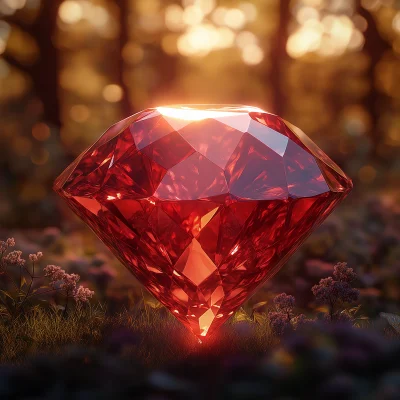 Photorealistic Red Jewel