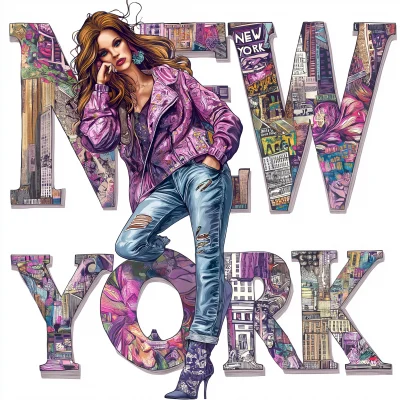 New York Culture Illustration