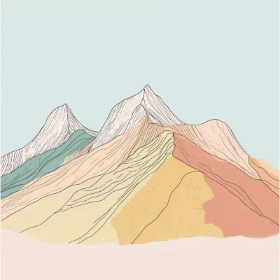 Mountain Range Illustration