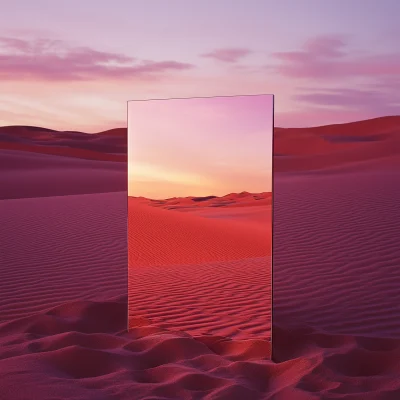 Desert Mirror Reflection