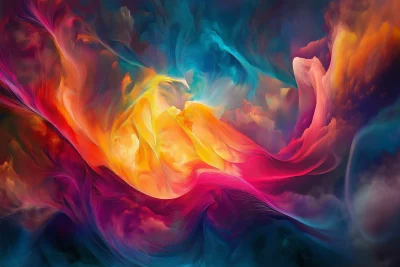 Colorful Abstract Poem Wallpaper