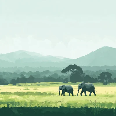 Safari Park Illustration