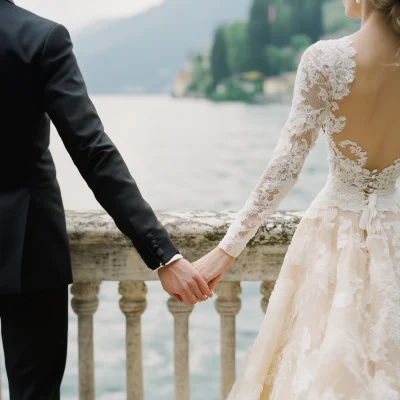 Elegant Couple at Villa Balbiano