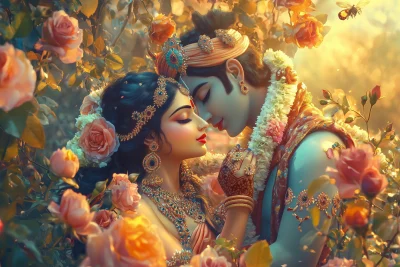 Radha and Krishna in Nature