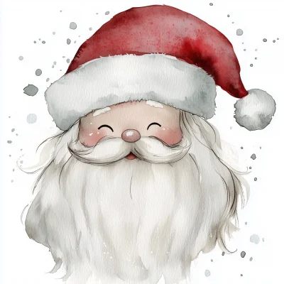 Quirky Santa Illustration