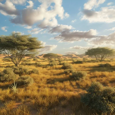 African Savanna Landscape