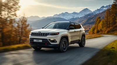 Jeep Compass Sport Driving in Nature