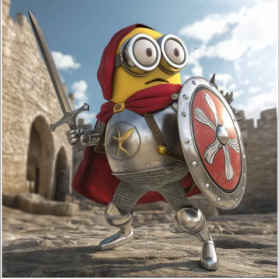 Minion as Joan of Arc