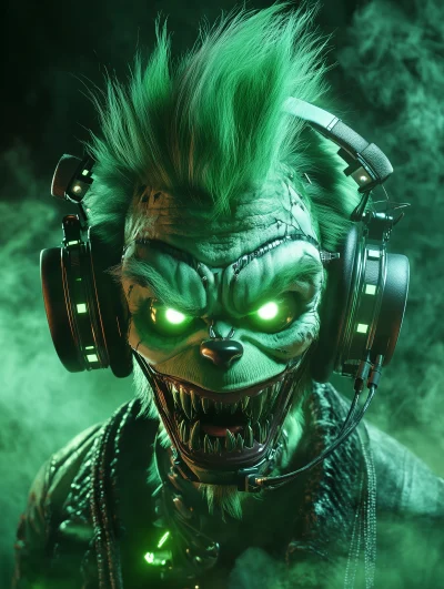 Angry Cyborg Grinch