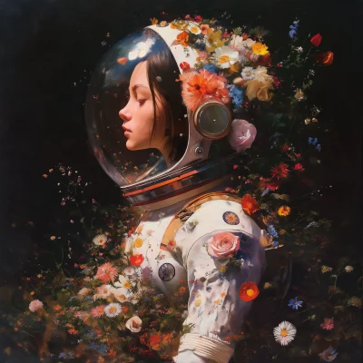 Space Floral Portrait