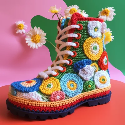 Crocheted Dr Martens Boots