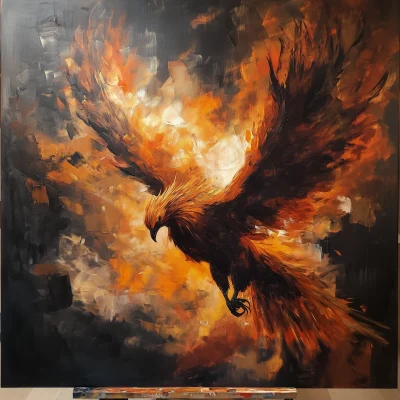 Epic Phoenix Painting