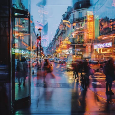 Paris Night Reflections