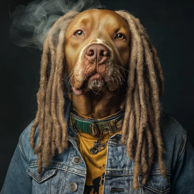 Reggae Dog Portrait