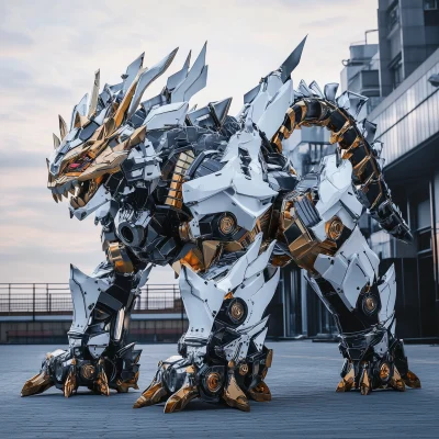 MetalGarurumon in Real World