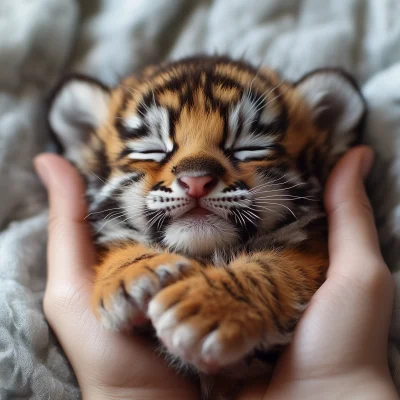 Cute Chubby Tiger