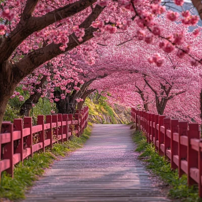 Cherry Blossoms at Mount Yoshino