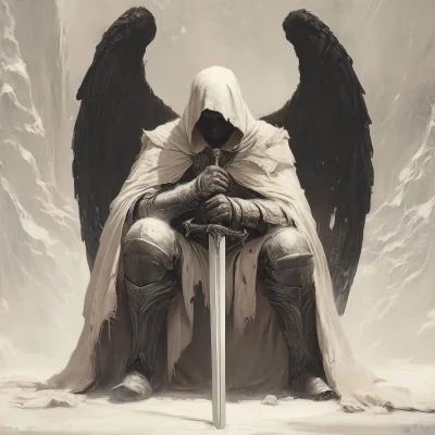 Hooded Angel Warrior