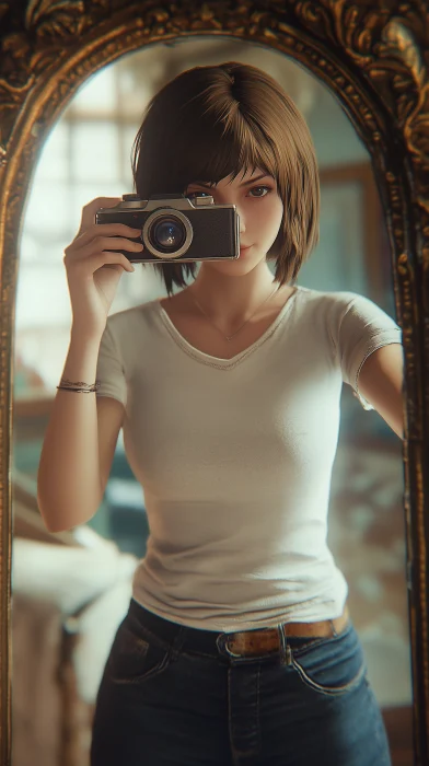 Max Caulfield Taking a Selfie