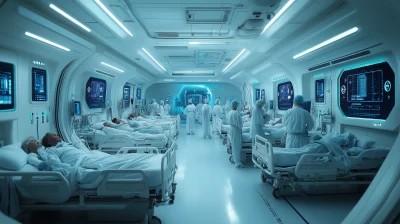 Futuristic Hospital Ward