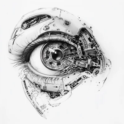 Mechanical Eye Drawing