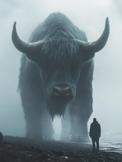 Majestic Bull on the Beach