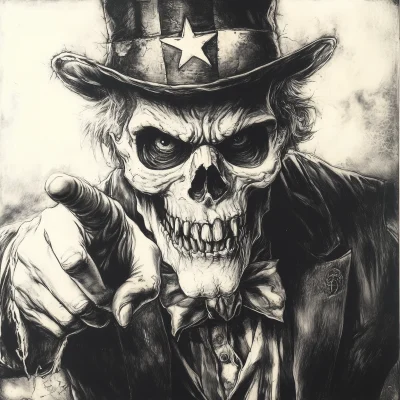 Evil Skull Uncle Sam