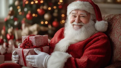 Santa Claus in a Comfy Chair