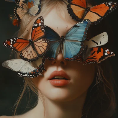 Girl with Butterfly Eyes