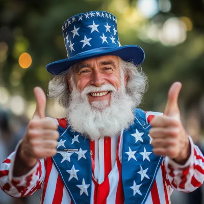 Uncle Sam Thumbs Up