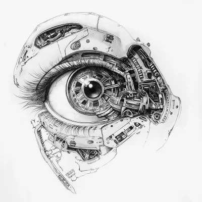 Mechanical Eye Drawing