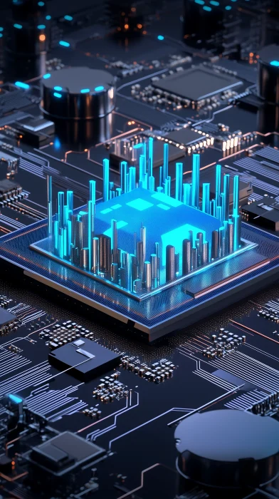 Futuristic Cityscape Chip