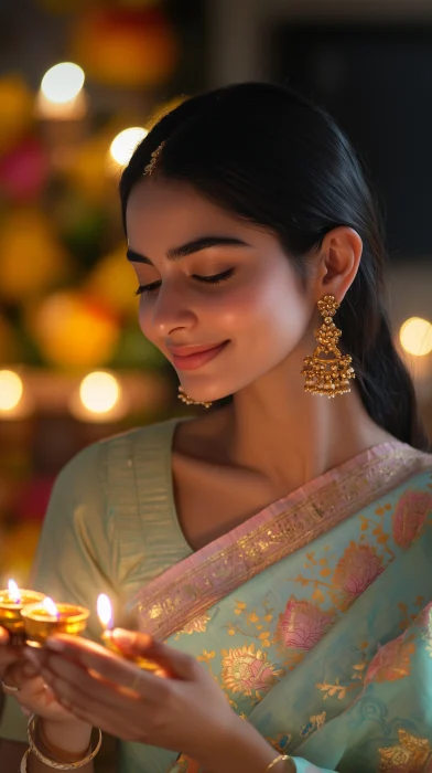 Diwali Celebration Portrait