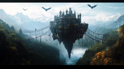 Flying Castle in the Jungle