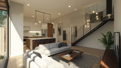 Modern Townhome Interior