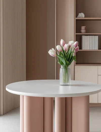 Modern Pastel Dining Table Design