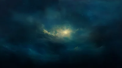 Night Sky Abstract Painting