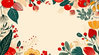 Floral Border Illustration