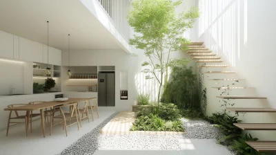 Minimalist House with Indoor Garden