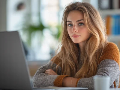 Tax Student Watching Webinar