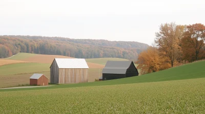 Vibrant Fall Landscape in Vermont