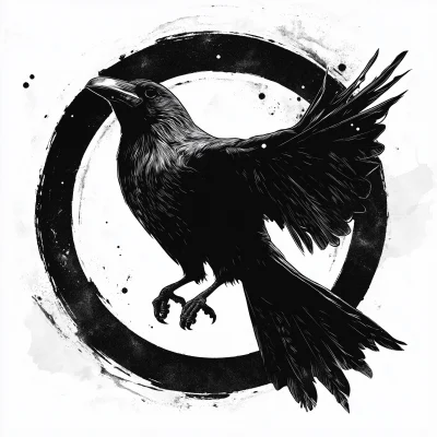 Crow Circle Graphic