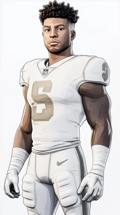 American Football Player Character Design