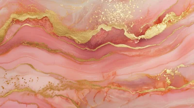 Luxurious Gold Pink Marble Background