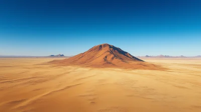 Desert Landscape with Hill