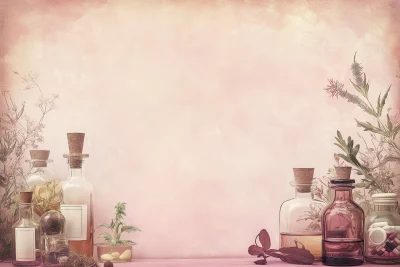 Vintage Pink Medicine Background